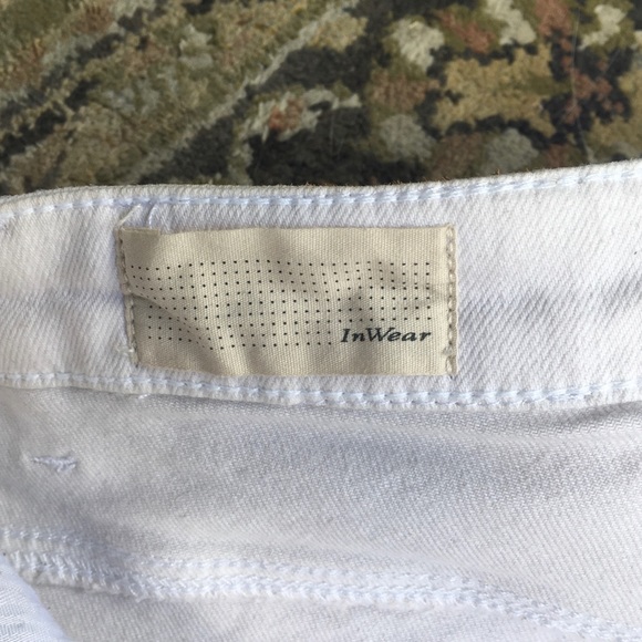 InWear white jeans w reinforced knee & ankle zip - Picture 7 of 7